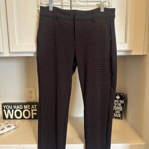 Liverpool Los Angeles Black and Red Skinny Ankle Pant - Petite Size 2 / 26